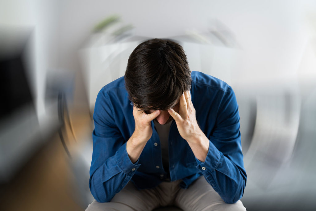 Man with sudden hearing loss